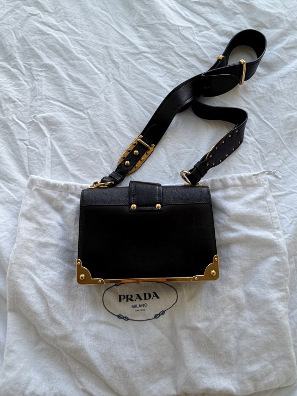 Prada Cahier Bag Black - Picture 2 of 6
